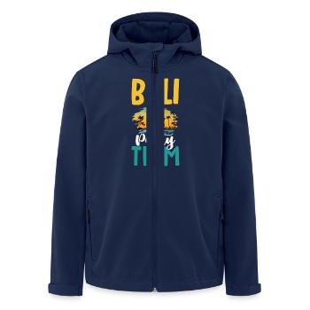 L’équipe du Bali Party - Veste softshell homme en polyester recyclé Stanley/Stella - marine - Devant - AI Model Male 185 light (185cm)