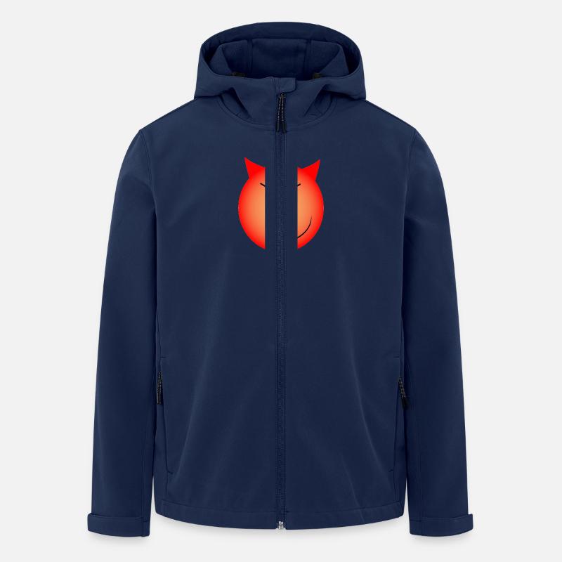 böser smiley - Recycelte Männer Softshell-Jacke von Stanley/Stella - Navy