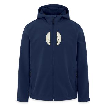 Yoga - Recycelte Männer Softshell-Jacke von Stanley/Stella - Navy - Vorne - AI Model Male 185 light (185cm)
