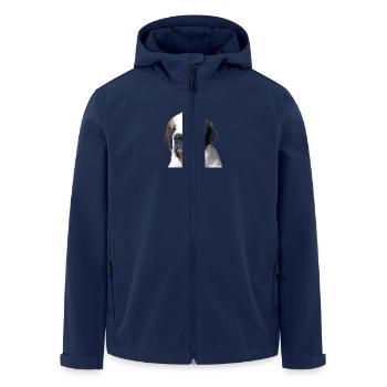 Bernhardiner - Recycelte Männer Softshell-Jacke von Stanley/Stella - Navy - Vorne - AI Model Male 185 light (185cm)