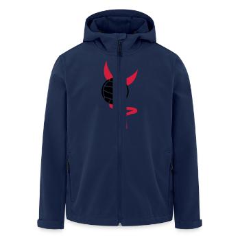 volleyball - Veste softshell homme en polyester recyclé Stanley/Stella - marine - Devant - AI Model Male 185 light (185cm)