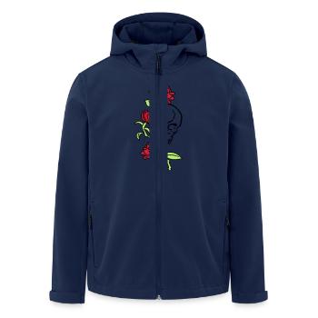 skull and roses es123 - Veste softshell homme en polyester recyclé Stanley/Stella - marine - Devant - AI Model Male 185 light (185cm)