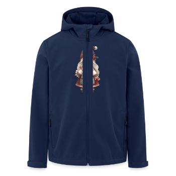 Christmas Gnome 4 - Men’s Recycled Softshell Jacket by Stanley/Stella - navy - Front - AI Model Male 185 light (185cm)