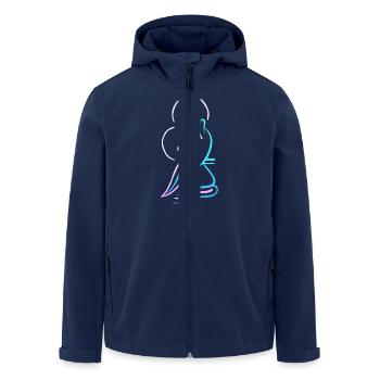 Jungfrau Maria und Jesuskind, Motiv - Recycelte Männer Softshell-Jacke von Stanley/Stella - Navy - Vorne - AI Model Male 185 light (185cm)