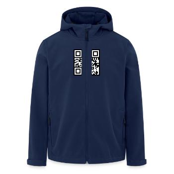 Jesus Christus saves A - Recycelte Männer Softshell-Jacke von Stanley/Stella - Navy - Vorne - AI Model Male 185 light (185cm)