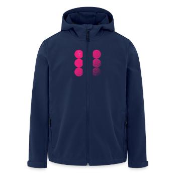 Kleiner Finger - Recycelte Männer Softshell-Jacke von Stanley/Stella - Navy - Vorne - AI Model Male 185 light (185cm)