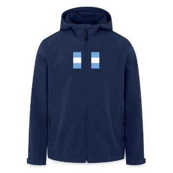 Nationalflagge von Argentinien - Recycelte Männer Softshell-Jacke von Stanley/Stella - Navy - Vorne - AI Model Male 185 light (185cm)