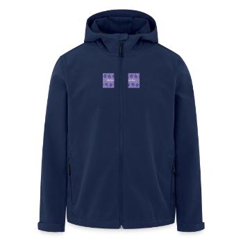 Outside the Box Brain - Recycelte Männer Softshell-Jacke von Stanley/Stella - Navy - Vorne - AI Model Male 185 light (185cm)