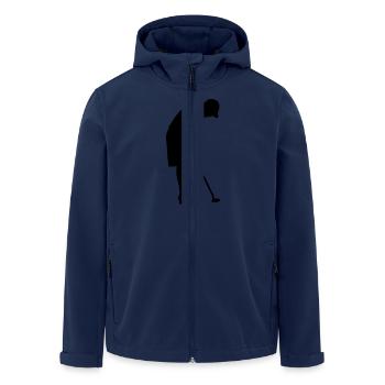 Golf - Recycelte Männer Softshell-Jacke von Stanley/Stella - Navy - Vorne - AI Model Male 185 light (185cm)