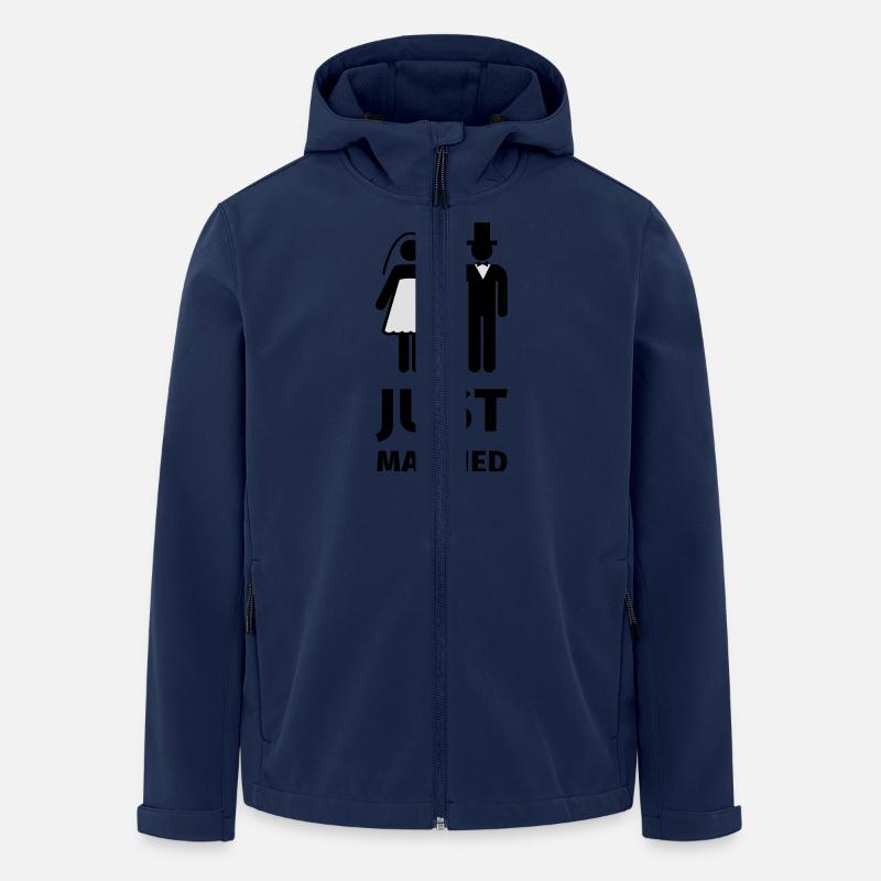 just married - Men’s Recycled Softshell Jacket by Stanley/Stella - navy