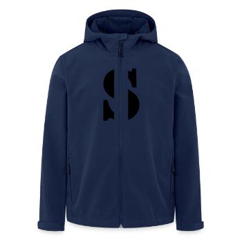 Dollar - Recycelte Männer Softshell-Jacke von Stanley/Stella - Navy - Vorne - AI Model Male 185 light (185cm)