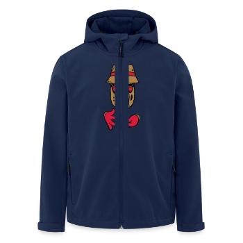 logo beard bob - Veste softshell homme en polyester recyclé Stanley/Stella - marine - Devant - AI Model Male 185 light (185cm)
