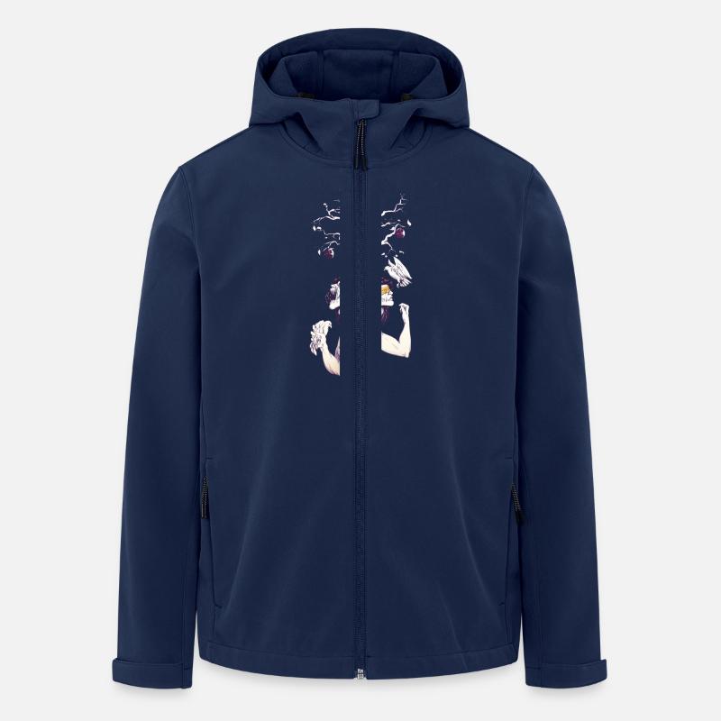 allée - Veste softshell homme en polyester recyclé Stanley/Stella - marine