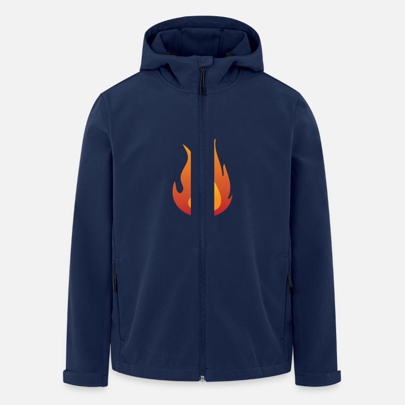 Fire / Flame - Stanley/Stella Men's Recycled Softshell Jacket DISCOVERER - navy