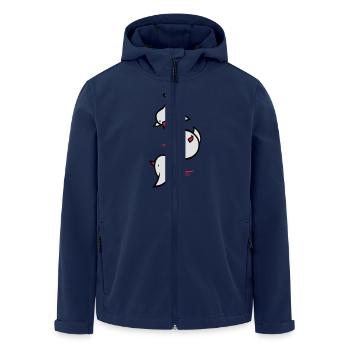 Vögel - Recycelte Männer Softshell-Jacke von Stanley/Stella - Navy - Vorne - AI Model Male 185 light (185cm)