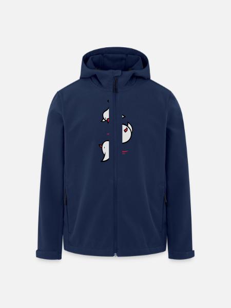 Vögel - Recycelte Männer Softshell-Jacke von Stanley/Stella - Navy
