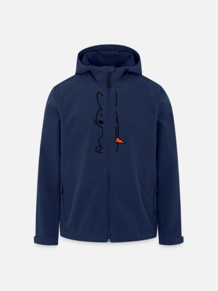 bunny_with_carrot - Recycelte Männer Softshell-Jacke von Stanley/Stella - Navy