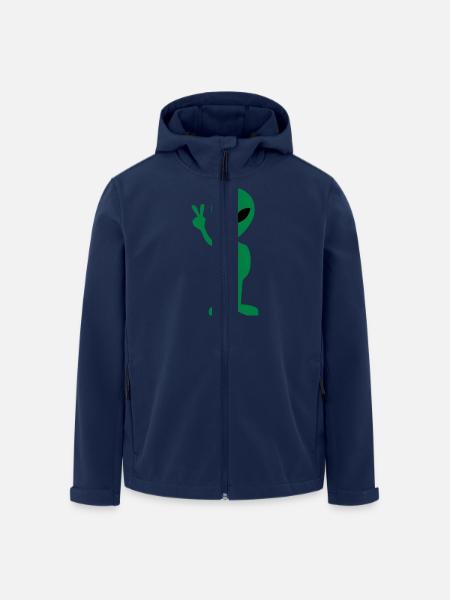 Alien Peace - Men’s Recycled Softshell Jacket by Stanley/Stella - navy