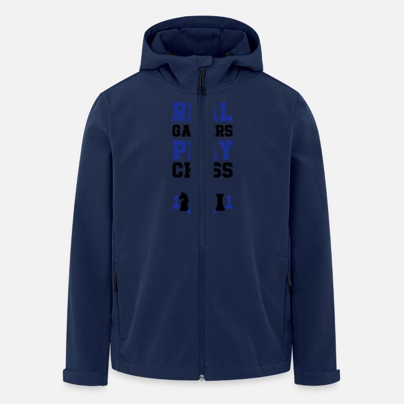 schachfiguren schach - Recycelte Männer Softshell-Jacke von Stanley/Stella - Navy