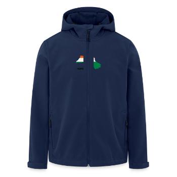 Kurdistan Landkarte - Recycelte Männer Softshell-Jacke von Stanley/Stella - Navy - Vorne - AI Model Male 185 light (185cm)