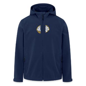 Cerveau - Veste softshell homme en polyester recyclé Stanley/Stella - marine - Devant - AI Model Male 185 light (185cm)