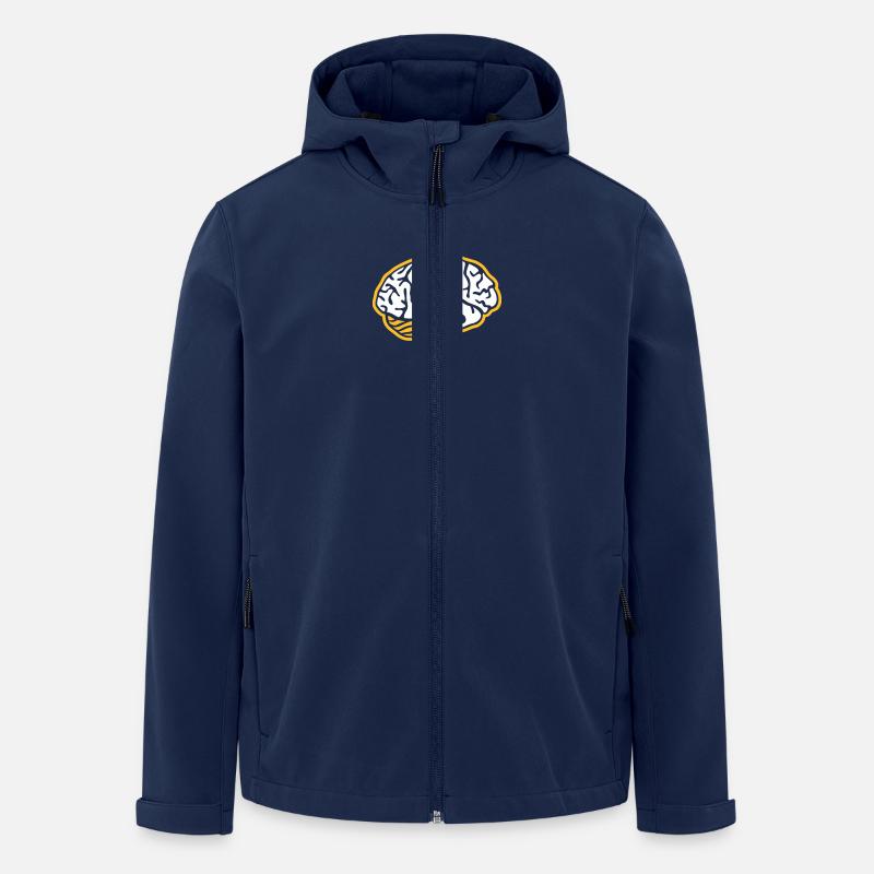 Gehirn - Recycelte Männer Softshell-Jacke von Stanley/Stella - Navy