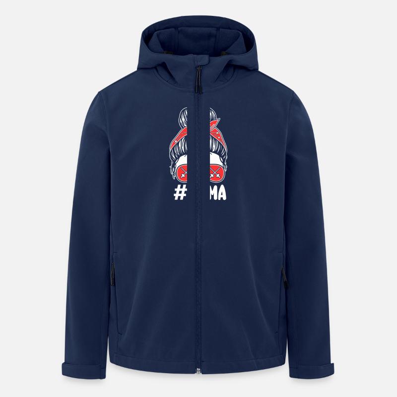 Fechter Mama Mutter Fechten - Recycelte Männer Softshell-Jacke von Stanley/Stella - Navy