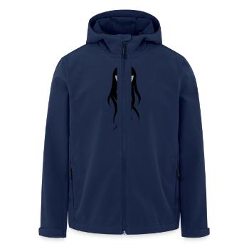 ghost eat - Men’s Recycled Softshell Jacket by Stanley/Stella - navy - Front - AI Model Male 185 light (185cm)
