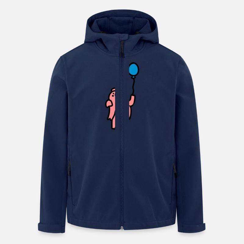 Schwein + Luftballon 3 - Recycelte Männer Softshell-Jacke von Stanley/Stella - Navy