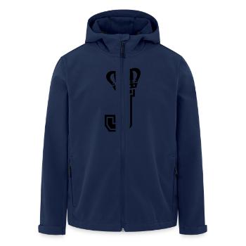 Letter J - Men’s Recycled Softshell Jacket by Stanley/Stella - navy - Front - AI Model Male 185 light (185cm)