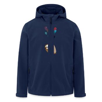 faultier - Recycelte Männer Softshell-Jacke von Stanley/Stella - Navy - Vorne - AI Model Male 185 light (185cm)