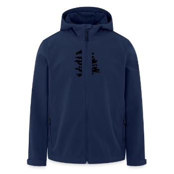 tree 02 - Men’s Recycled Softshell Jacket by Stanley/Stella - navy - Front - AI Model Male 185 light (185cm)
