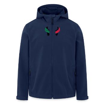 Pfadfinder Schal - Recycelte Männer Softshell-Jacke von Stanley/Stella - Navy - Vorne - AI Model Male 185 light (185cm)