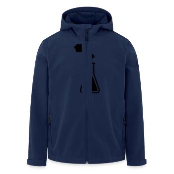 Test tube - Men’s Recycled Softshell Jacket by Stanley/Stella - navy - Front - AI Model Male 185 light (185cm)