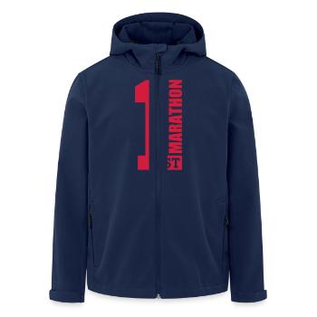 Marathon - Recycelte Männer Softshell-Jacke von Stanley/Stella - Navy - Vorne - AI Model Male 185 light (185cm)