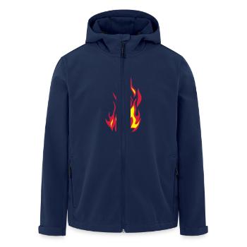 flamme flame feu fire feu 2501 - Veste softshell homme en polyester recyclé Stanley/Stella - marine - Devant - AI Model Male 185 light (185cm)