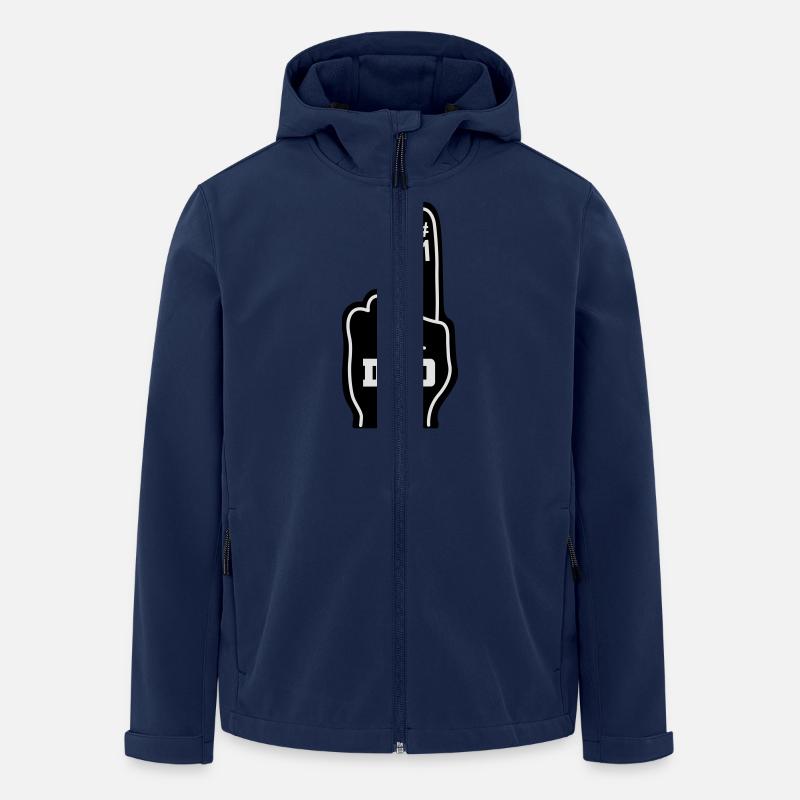 papa - Recycelte Männer Softshell-Jacke von Stanley/Stella - Navy