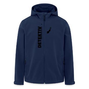 Detektiv - Recycelte Männer Softshell-Jacke von Stanley/Stella - Navy - Vorne - AI Model Male 185 light (185cm)