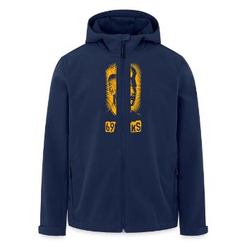 Punk 69 - Recycelte Männer Softshell-Jacke von Stanley/Stella - Navy - Vorne - AI Model Male 185 light (185cm)