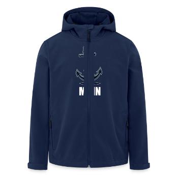 Moin Anker - Recycelte Männer Softshell-Jacke von Stanley/Stella - Navy - Vorne - AI Model Male 185 light (185cm)