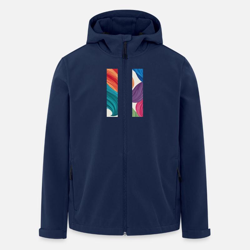 Federleichte Farben - Recycelte Männer Softshell-Jacke von Stanley/Stella - Navy
