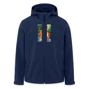 Carpe - Veste softshell homme en polyester recyclé Stanley/Stella - marine - Devant - AI Model Male 185 light (185cm)