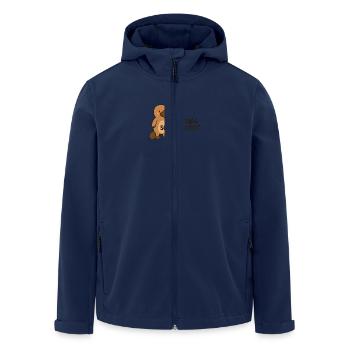 FAVORITE PLATYPUS - Men’s Recycled Softshell Jacket by Stanley/Stella - navy - Front - AI Model Male 185 light (185cm)