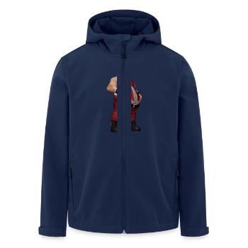 Bad Santa - Recycelte Männer Softshell-Jacke von Stanley/Stella - Navy - Vorne - AI Model Male 185 light (185cm)