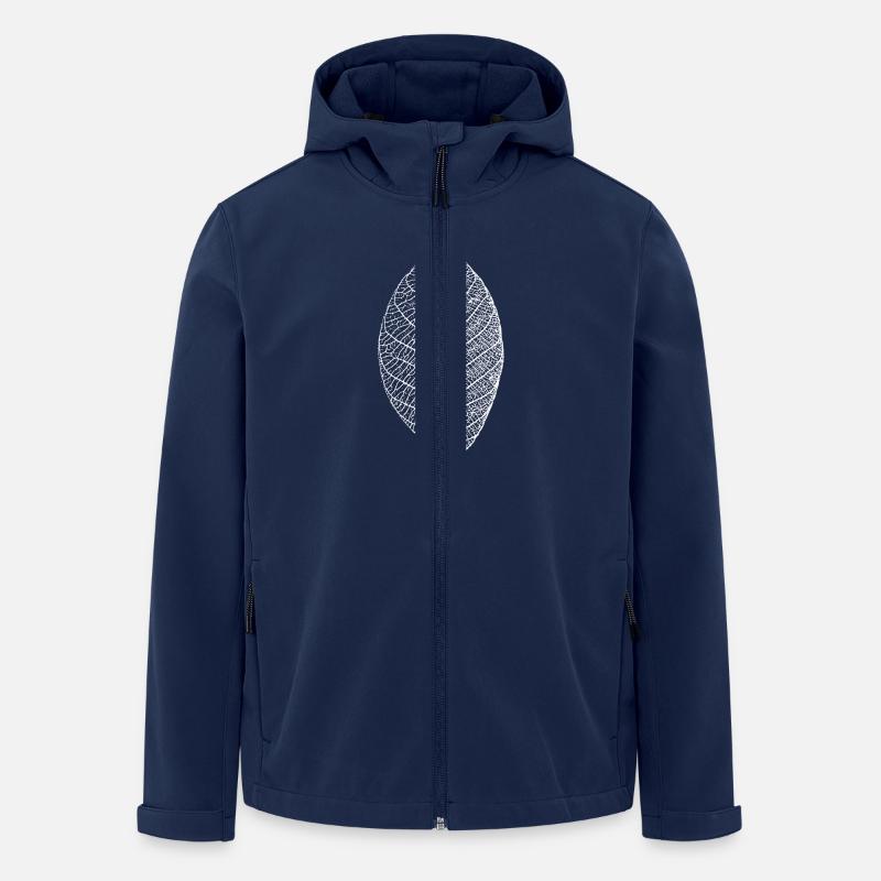 blatt laub leaf baum natur wildnis skelett wald - Recycelte Männer Softshell-Jacke von Stanley/Stella - Navy