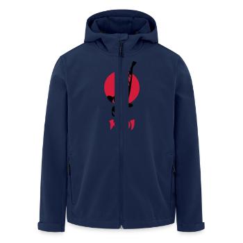 Koi Art 2 - Recycelte Männer Softshell-Jacke von Stanley/Stella - Navy - Vorne - AI Model Male 185 light (185cm)