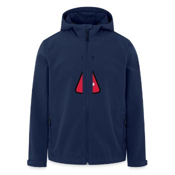 Laboratory flask, science, chemistry (3 colors) - Veste softshell homme en polyester recyclé Stanley/Stella - marine - Devant - AI Model Male 185 light (185cm)