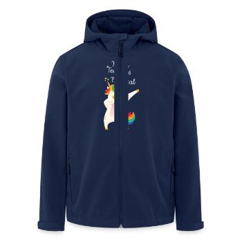 Math Teachers Are Magical - Men’s Recycled Softshell Jacket by Stanley/Stella - navy - Front - AI Model Male 185 light (185cm)