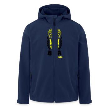 Équipage de la bière - Veste softshell homme en polyester recyclé Stanley/Stella - marine - Devant - AI Model Male 185 light (185cm)