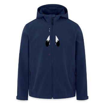 Und wer hats gebracht? - Recycelte Männer Softshell-Jacke von Stanley/Stella - Navy - Vorne - AI Model Male 185 light (185cm)